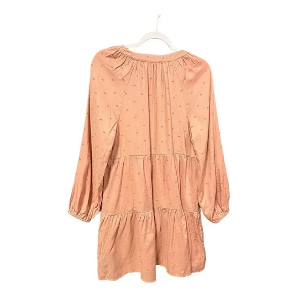 Mine Brand M NWOT Mauve Balloon Long Sleeve Babydoll Lined Mini‎ Dress - Picture 5 of 7